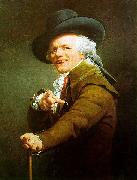 Portrait de lartiste sous les traits dun moqueur Joseph Ducreux